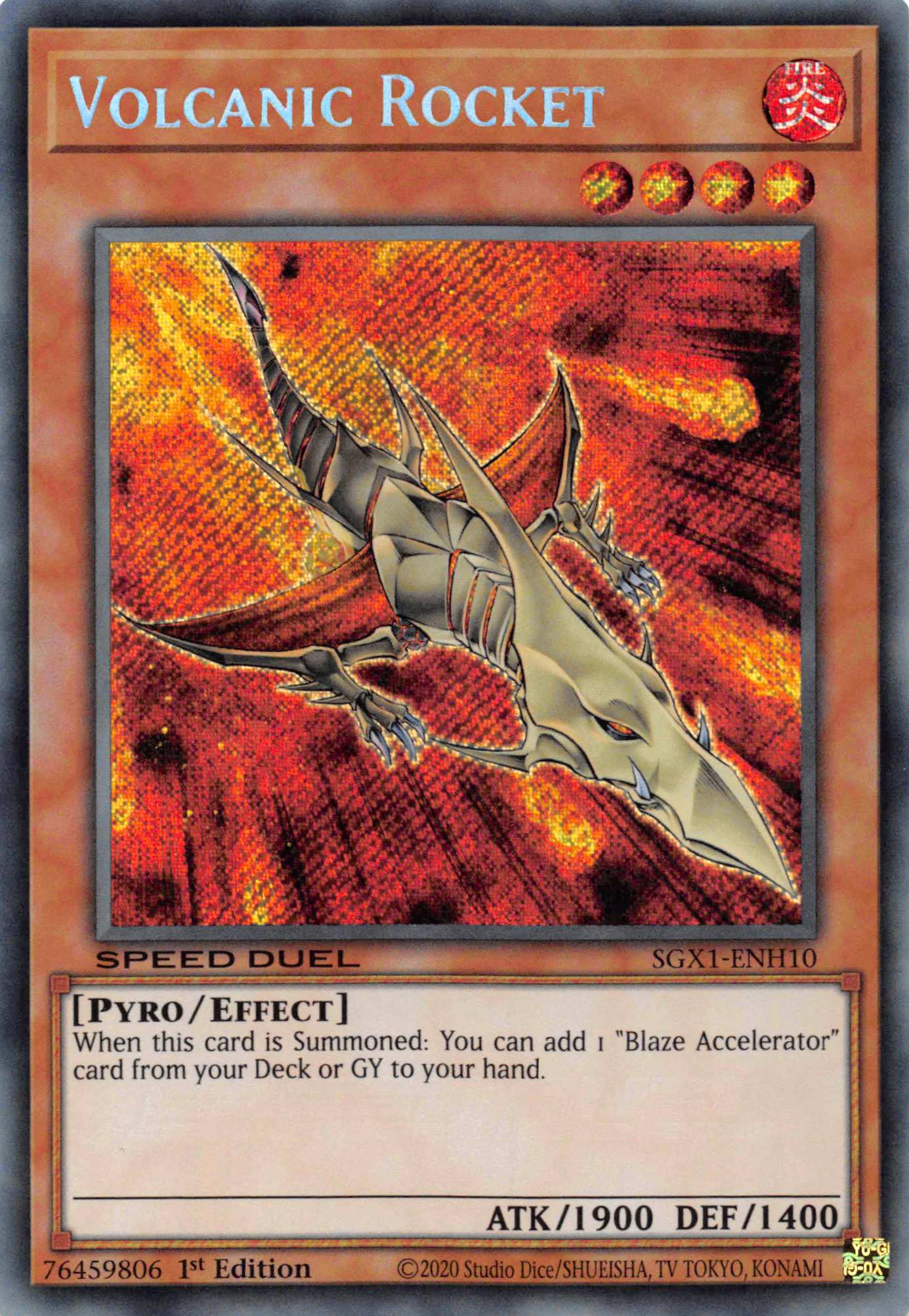 Volcanic Rocket [SGX1-ENH10] Secret Rare