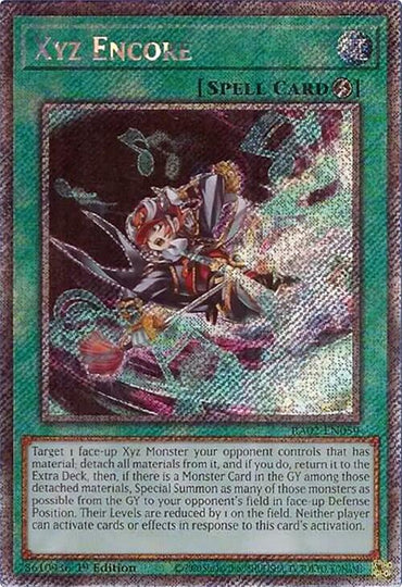 Xyz Encore (Platinum Secret Rare) [RA02-EN059] Platinum Secret Rare