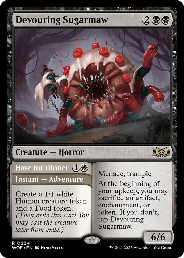 Devouring Sugarmaw // Have For Dinner [Wilds of Eldraine]